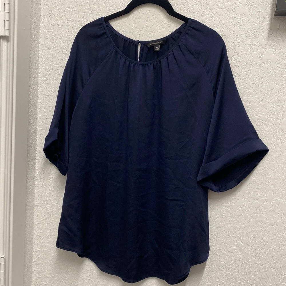 Banana Republic navy blouse